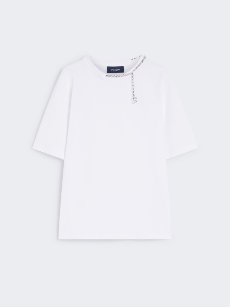 ★Max Mara★TIROLO シャツジャケット ホワイト Max Mara Sportmax - White kimono poplin loose fit shirt