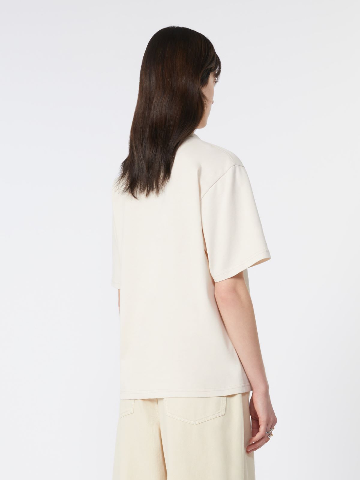 오블라토 코튼 티셔츠 - BEIGE - Max Mara - 3