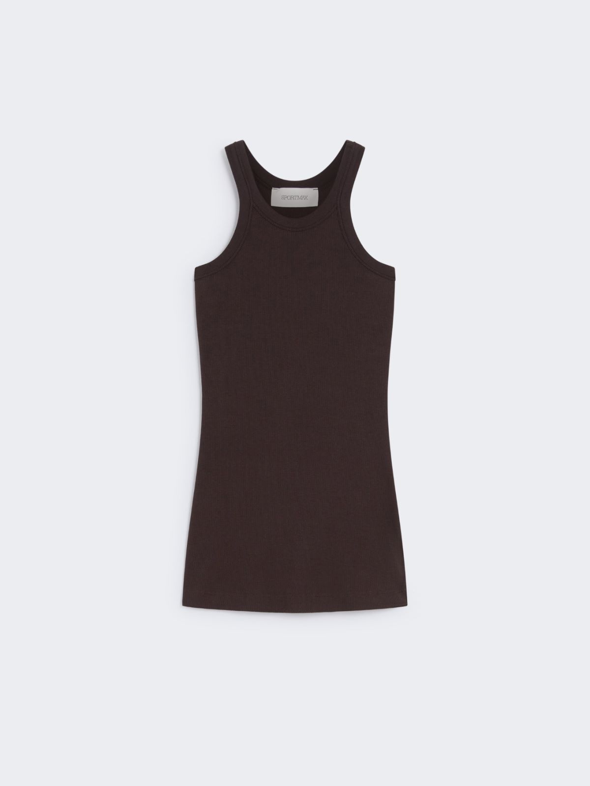 Silk blend tank top - DARK BOWN - Max Mara - 10