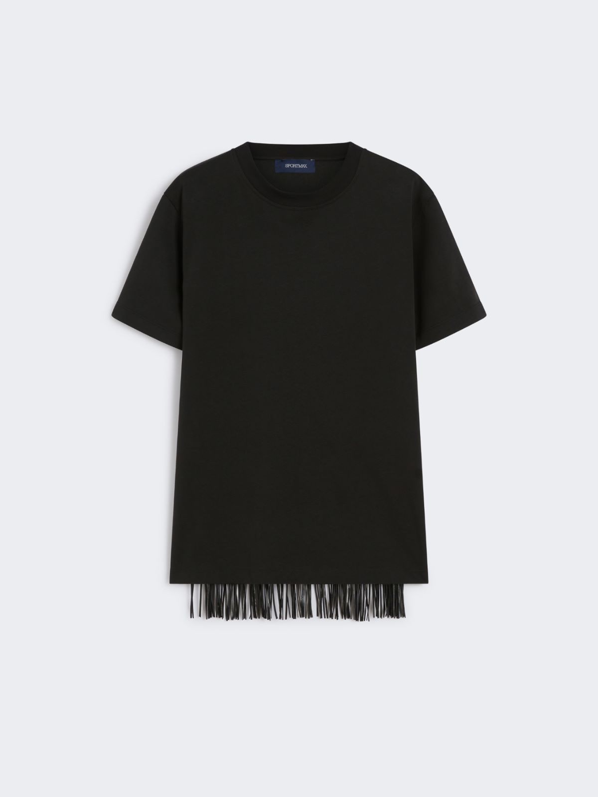 T-shirt with fringes - BLACK - Max Mara - 9