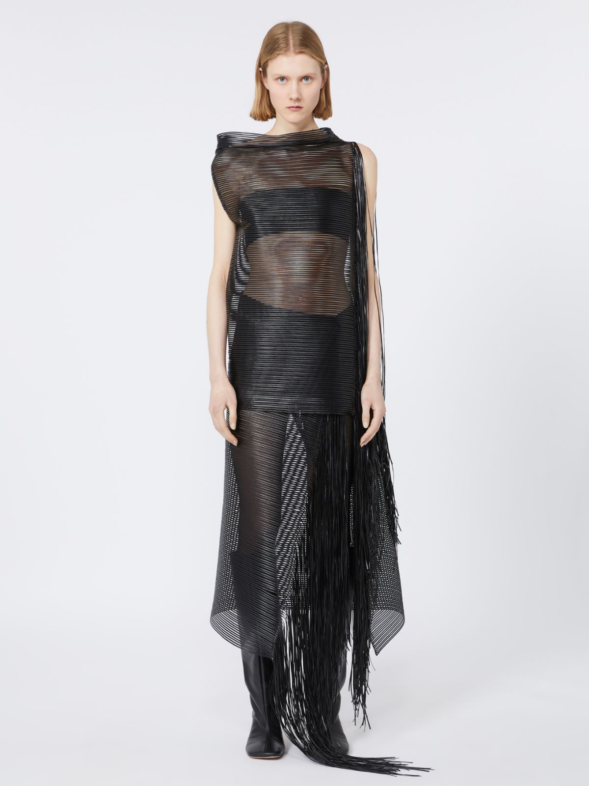Embroidered tulle tunic - RUNWAY - BLACK - Max Mara - 2