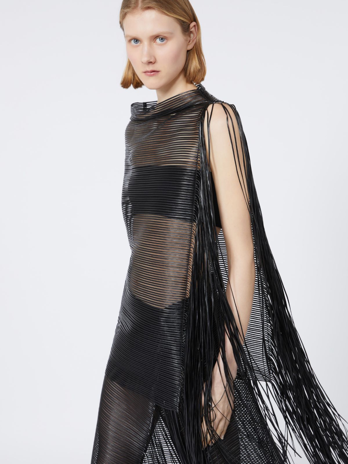 Embroidered tulle tunic - RUNWAY - BLACK - Max Mara - 4