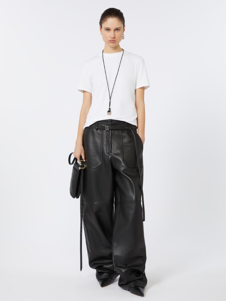 Stretch-cotton T-shirt - WHITE - Max Mara