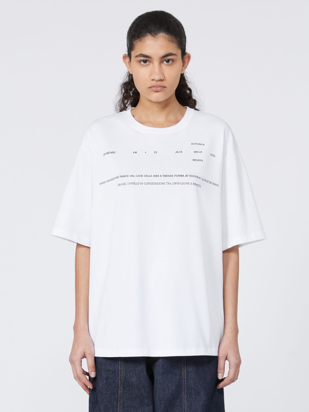 Printed T-shirt - RUNWAY - OPTICAL WHITE - Max Mara - 2