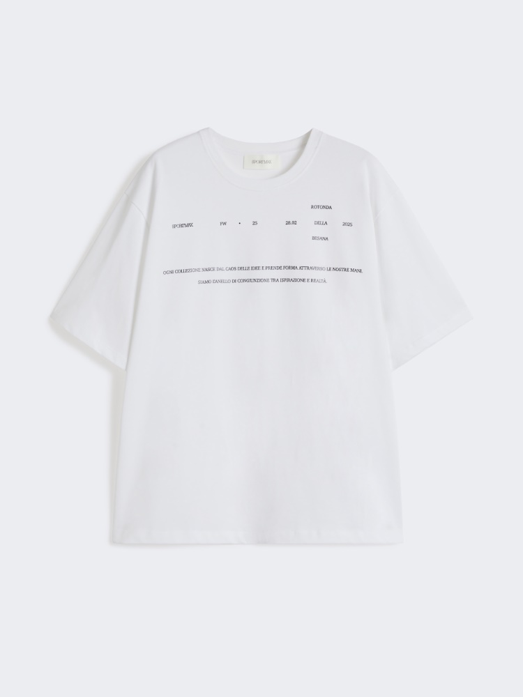 Printed T-shirt - RUNWAY - OPTICAL WHITE - Max Mara