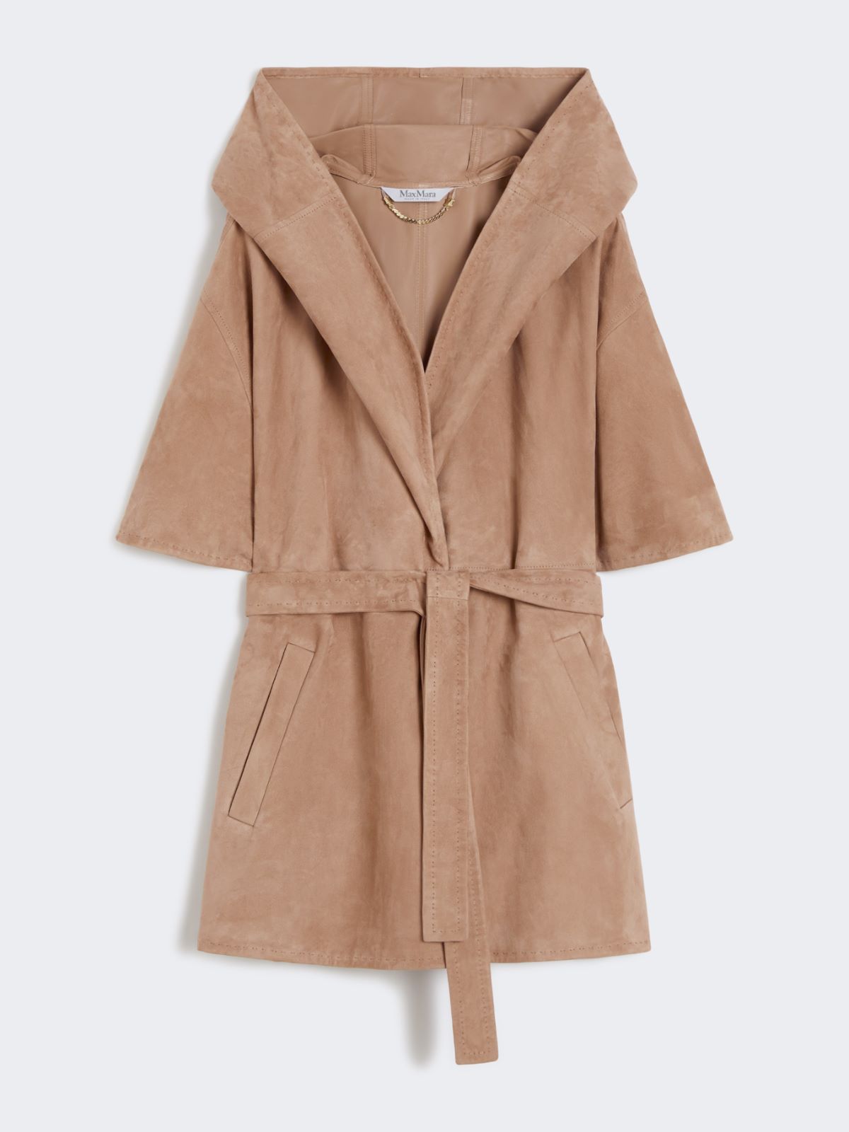 Suede cape with belt - TURTLEDOVE - Max Mara - 10