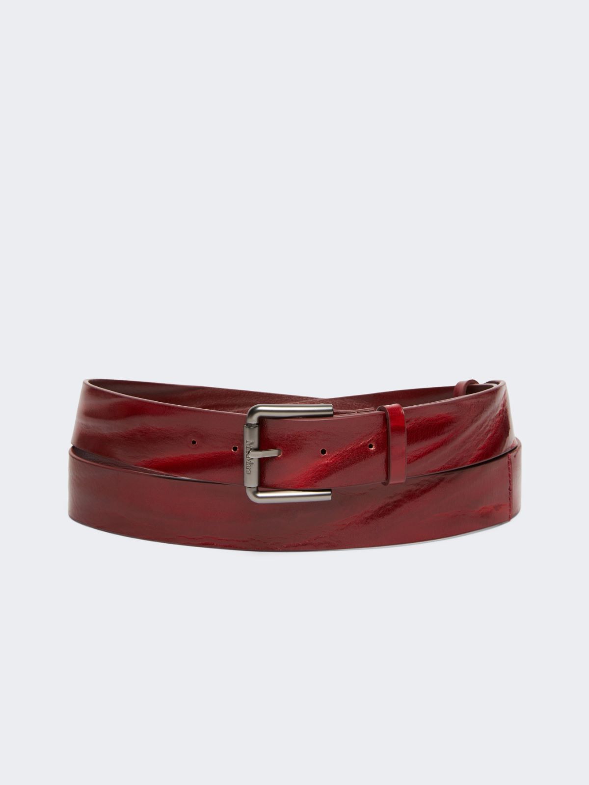 Long leather belt - BORDEAUX - Max Mara - 8