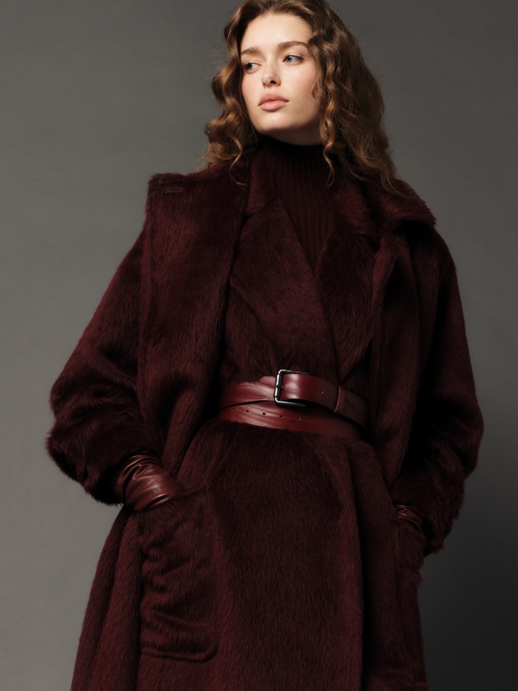 Long leather belt + ANTIQUE ROSE - Max Mara