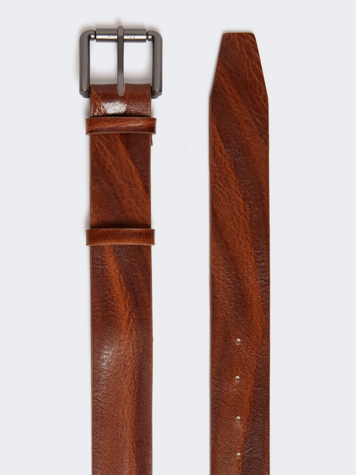 Long leather belt - DARK BROWN - Max Mara - 2