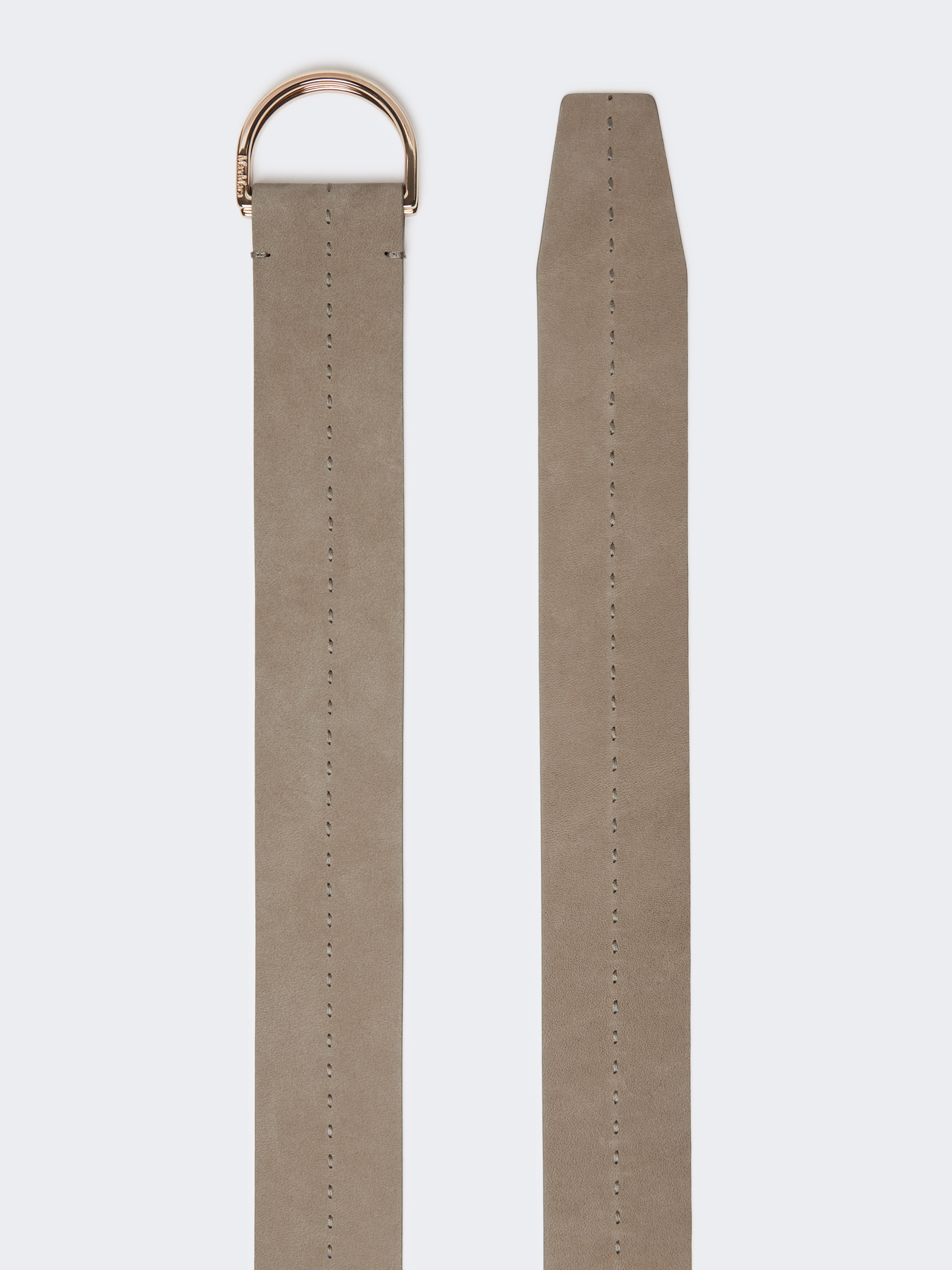 Nubuck leather double-wrap belt - TURTLEDOVE - Max Mara - 2