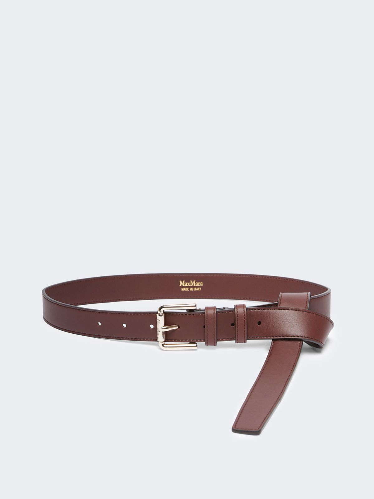 Leather belt - BORDEAUX - Max Mara - 8