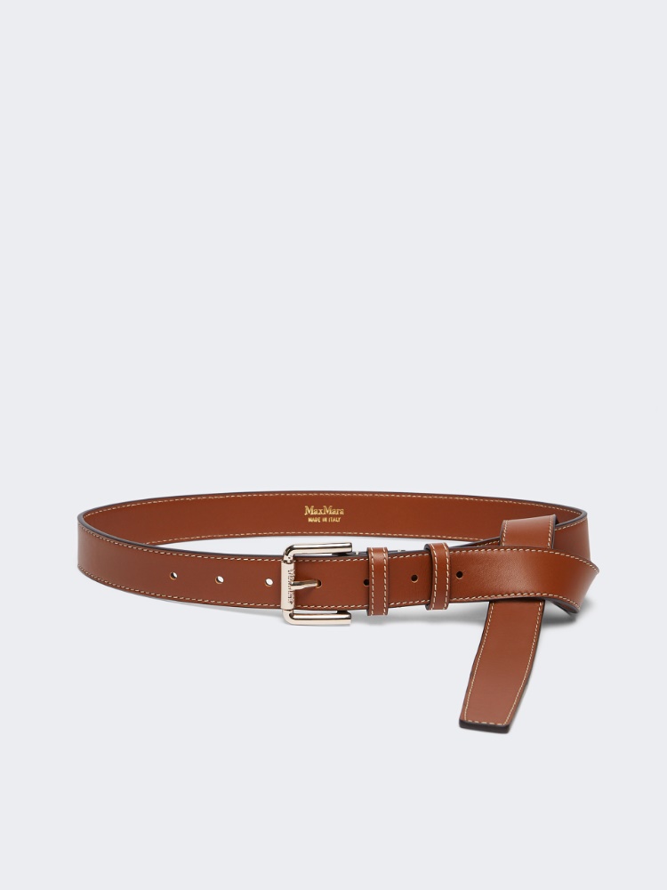 Leather belt - TOBACCO - Max Mara