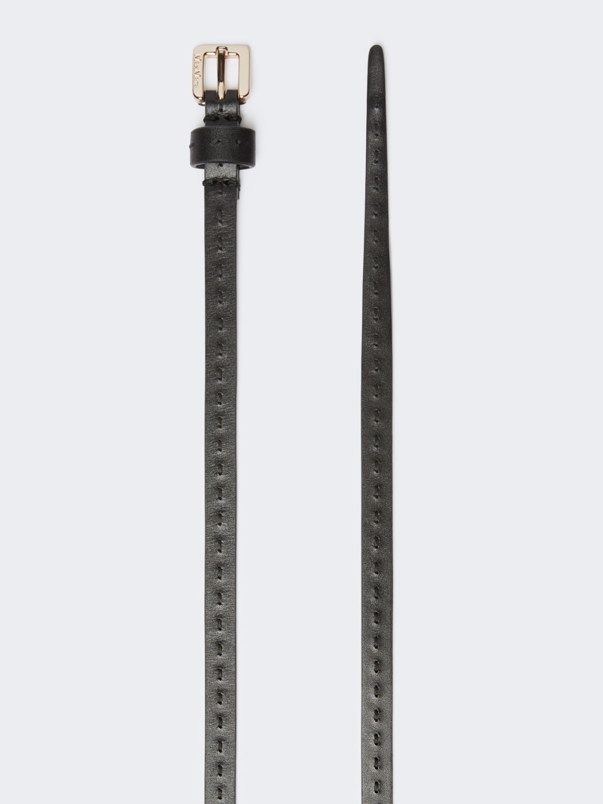 Ceinture en cuir naturel - NOIR - Max Mara - 2