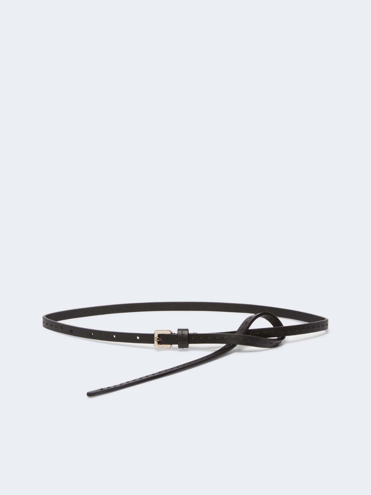 Natural leather belt - BLACK - Max Mara - 8