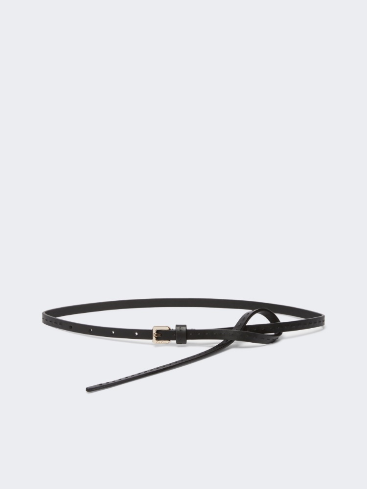 Ceinture en cuir naturel - NOIR - Max Mara