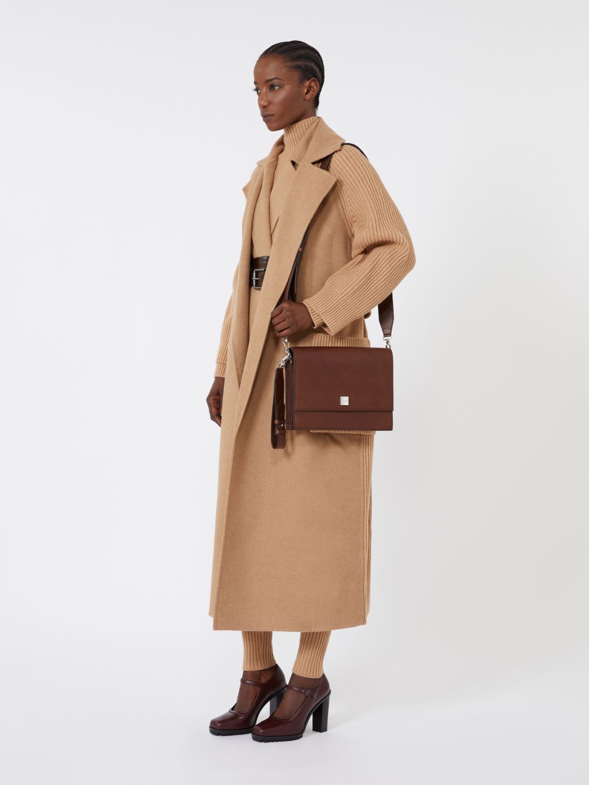 Medium crossbody bag in leather - COCOA - Max Mara