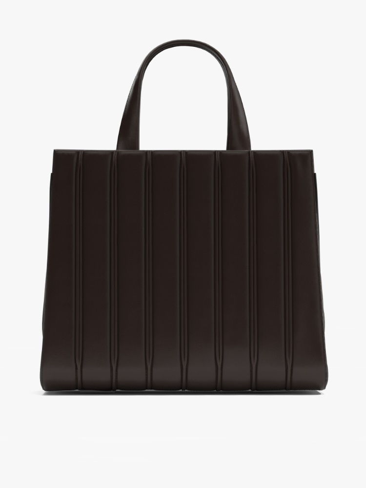 ホイットニー] カーフレザー ラージ バッグ 7, deep brown
