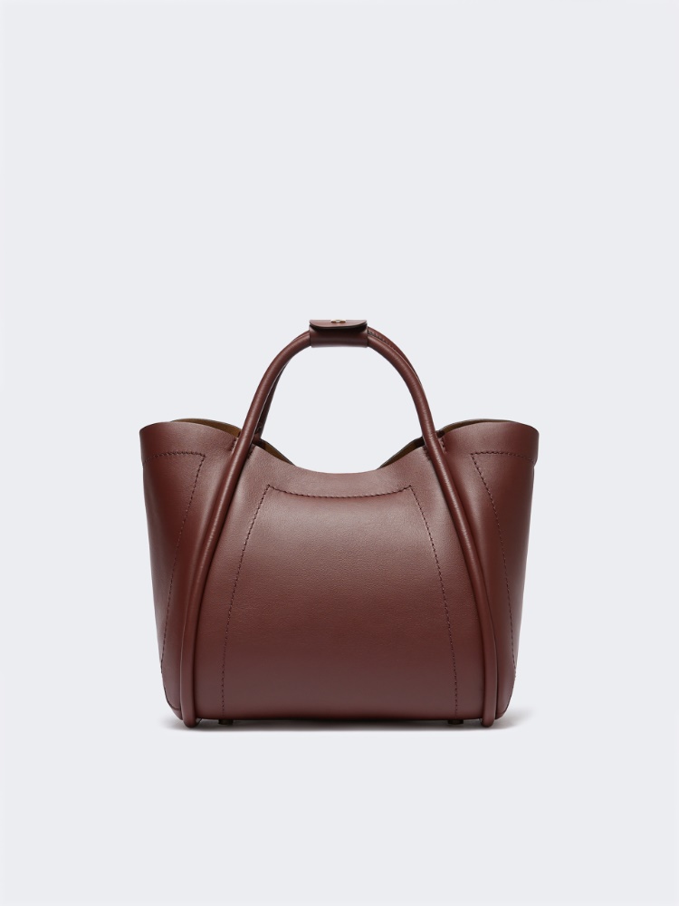 Small leather Marine bag, bordeaux | 