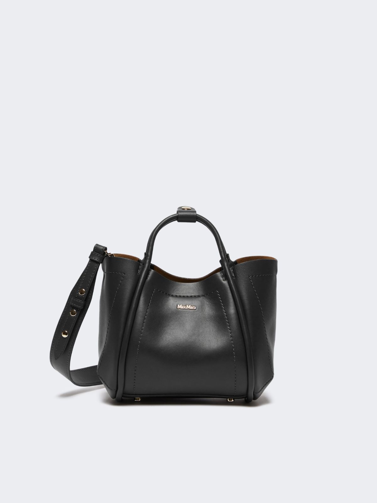 Extra-small leather Marine bag - BLACK - Max Mara - 9