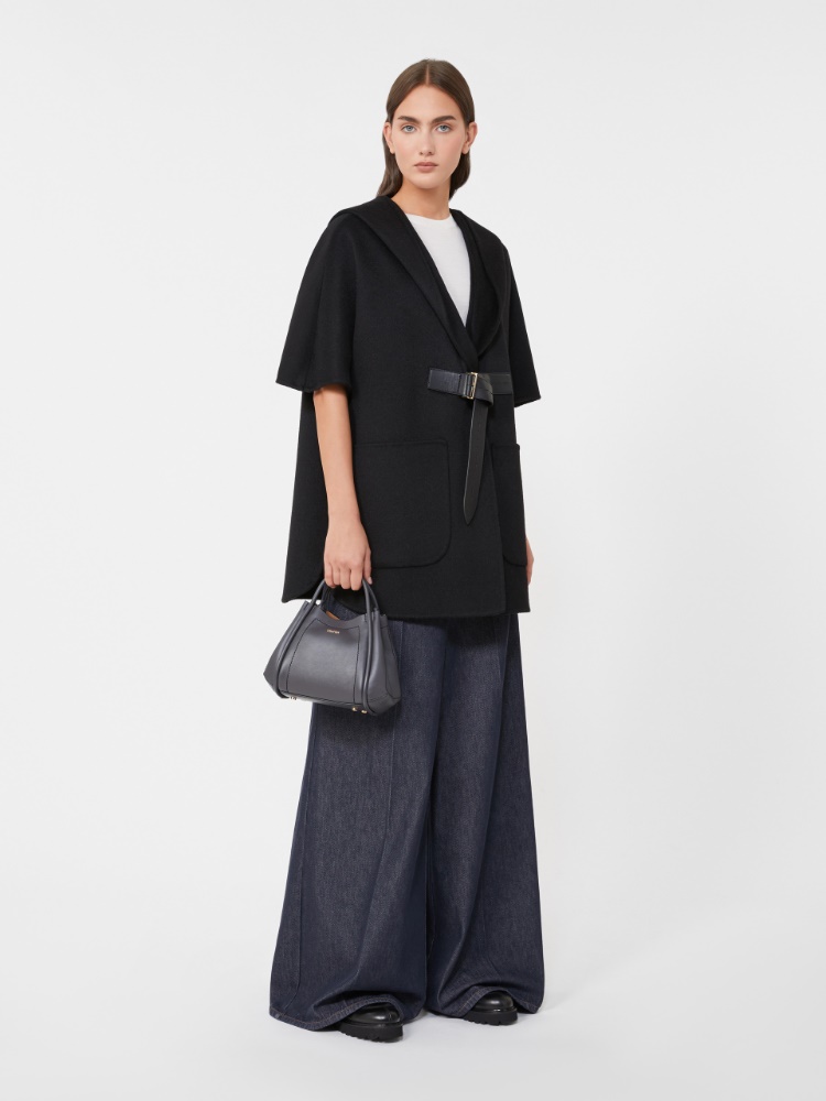 [マリン] スムース レザー エクストラ スモール バッグ - DARK GREY - Max Mara