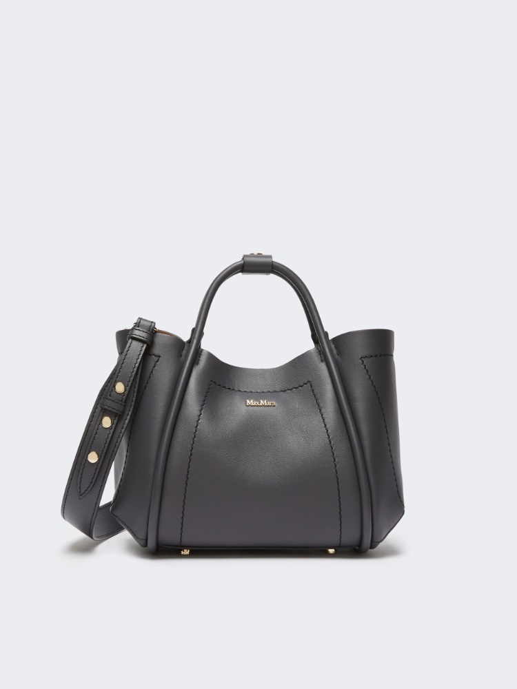 [マリン] スムース レザー エクストラ スモール バッグ - DARK GREY - Max Mara