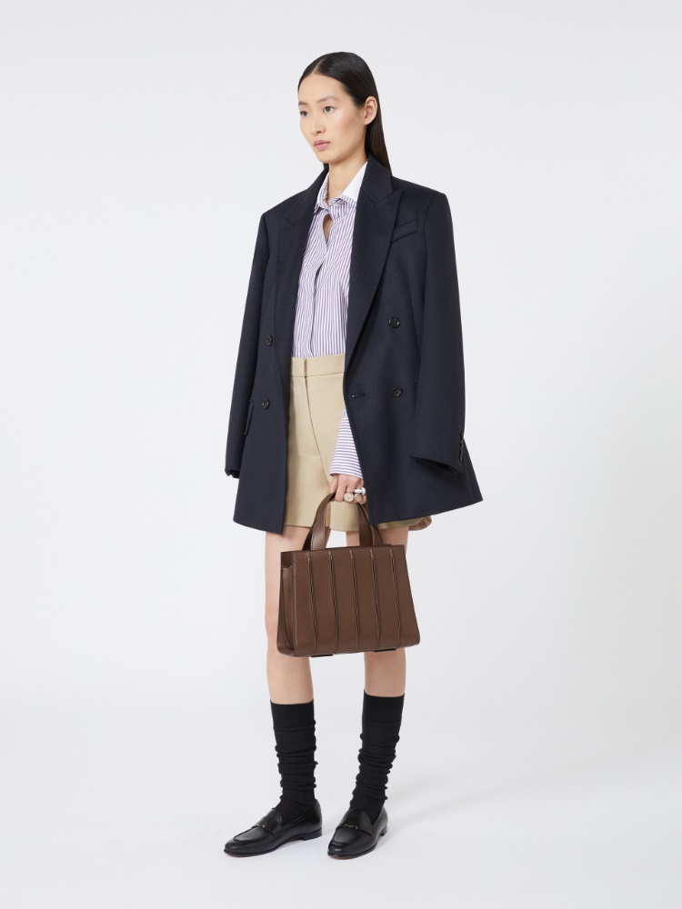 【Max Mara】ホイットニー レザー ミディアム バッグ 5 タン 4516035506018-c-
