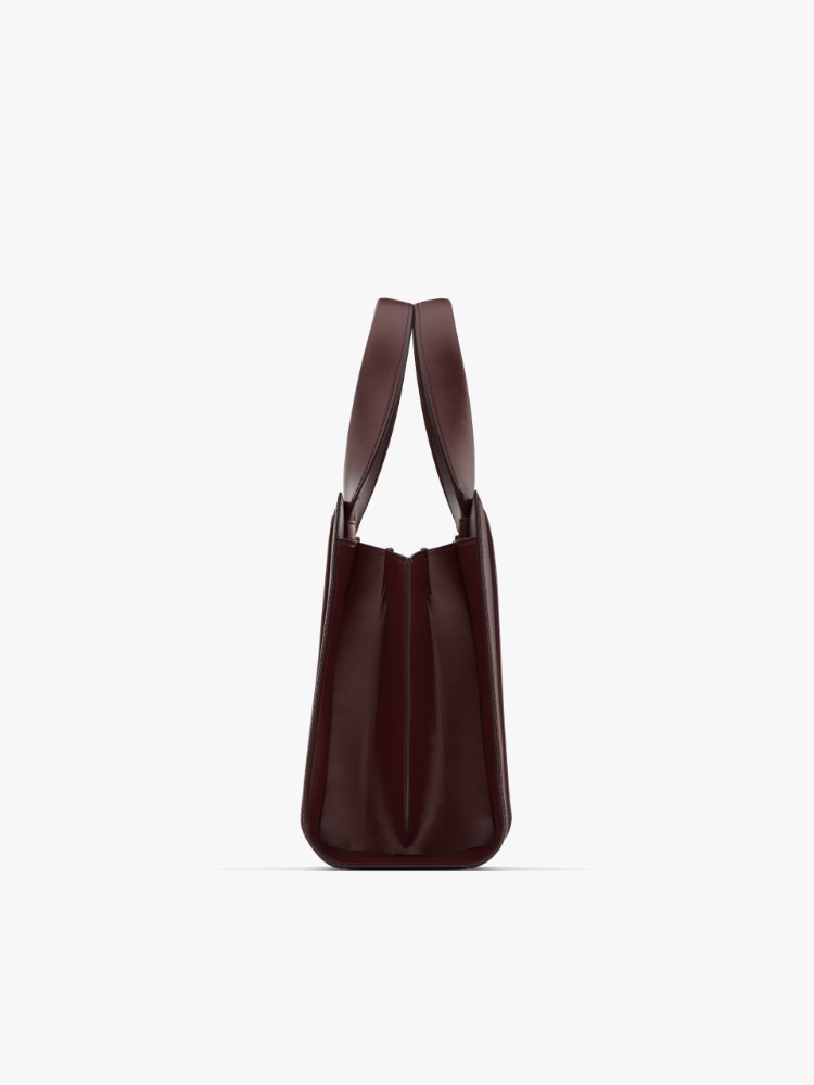 【Max Mara】ホイットニー レザー ミディアム バッグ 5 ボルドー ホイットニー] カーフレザー ミディアム バッグ 5, bizantin red