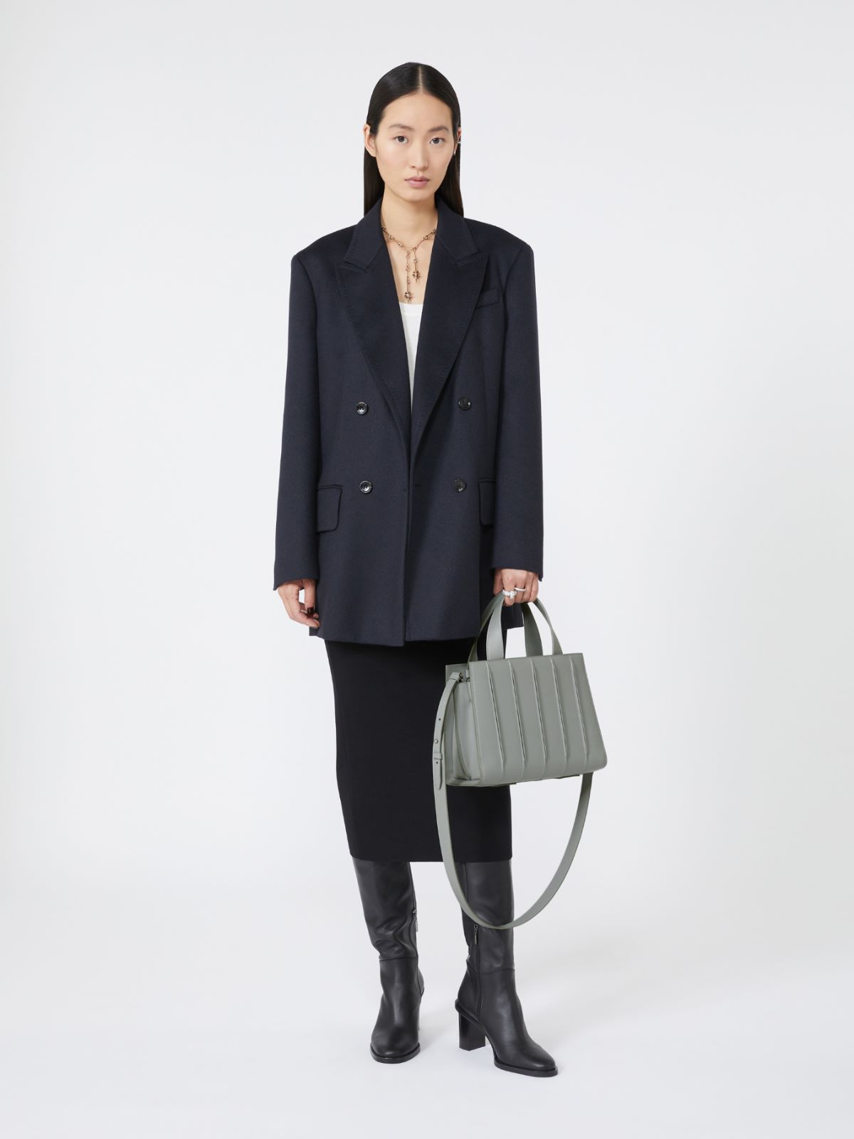 Max Mara Whitney Bag 5 - Medium - LIGHT GREY - Max Mara - 12