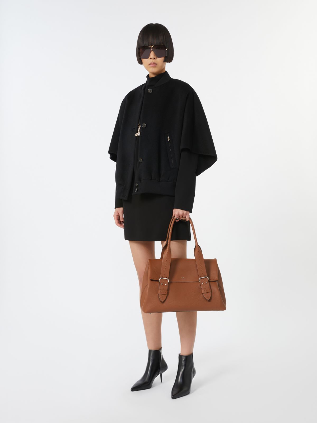 [아르케티포] 레더 토트백 - AMBER BROWN - Max Mara - 12