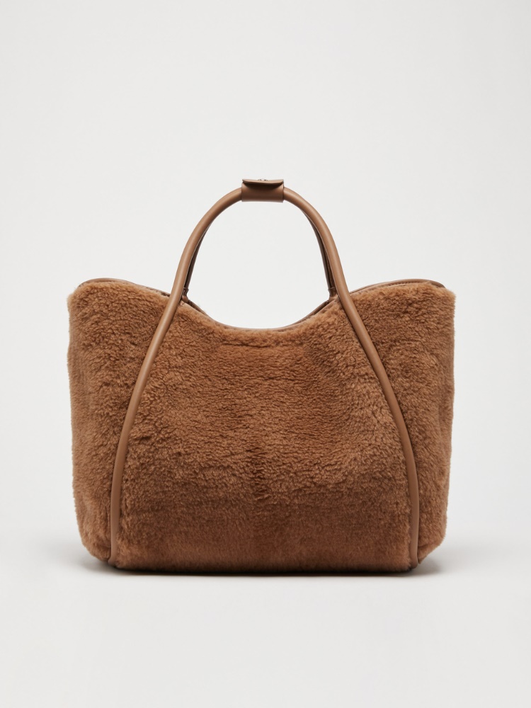 人気【MAXMARA】Borsa medium in tessuto Teddy ブラウン バッグ 人気【MAXMARA】Borsa medium in tessuto Teddy ブラウン バッグ