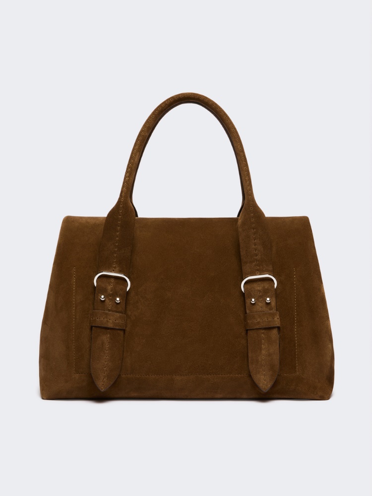 Borsa a mano Archetipo in crosta - MARRONE SCURO - Max Mara - 3