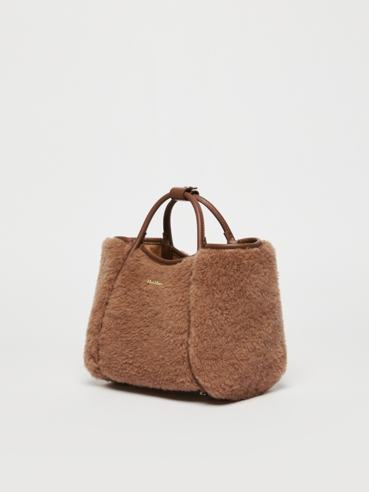 【関税・送料無料】Max Mara ミニ Teddy Marine バッグ Marine Mini teddy tote bag in brown - Max Mara | Mytheresa