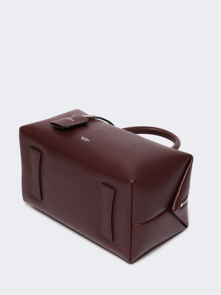 【MAX MARA】 Medium natural leather bowler bag Medium natural leather bowler bag, black | 