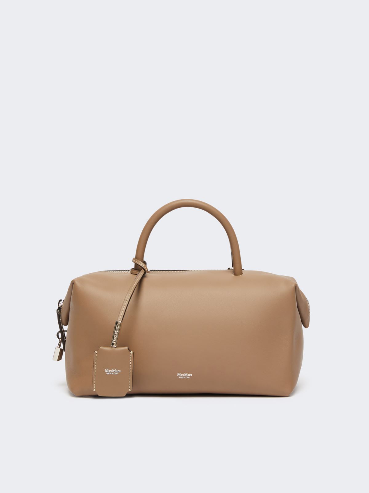 Medium natural leather bowler bag - MUD - Max Mara - 9