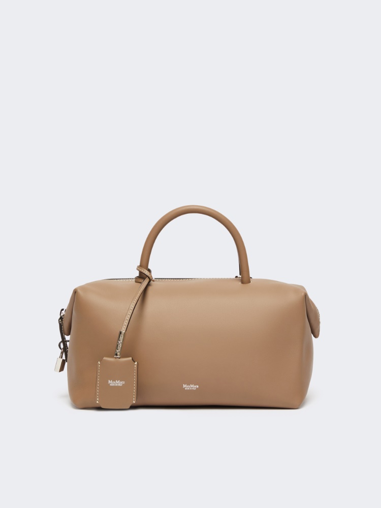 Medium natural leather bowler bag - MUD - Max Mara
