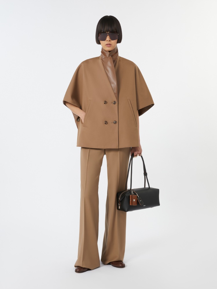 【MaxMara】[HOLDALLSTRING]カーフレザー ダブル ハンドルバッグ 4516135106005-w-