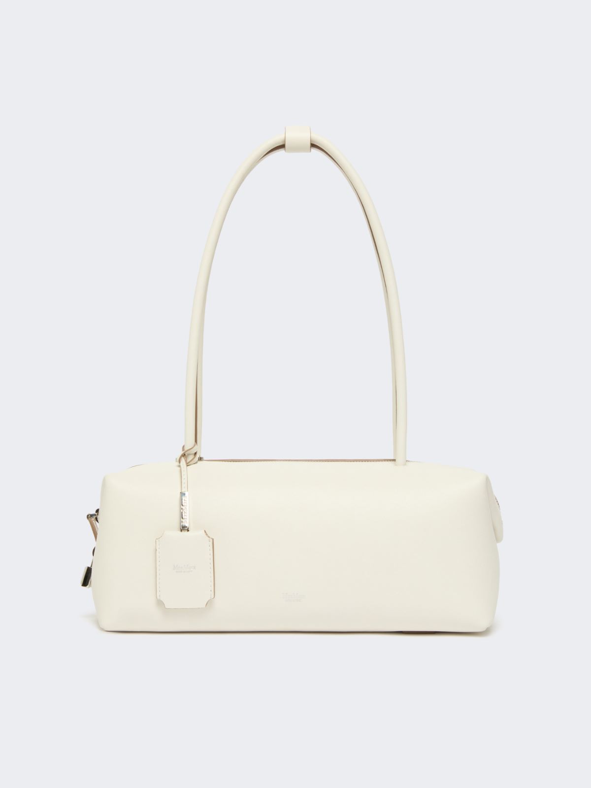 Natural leather bowler bag - WHITE - Max Mara - 8