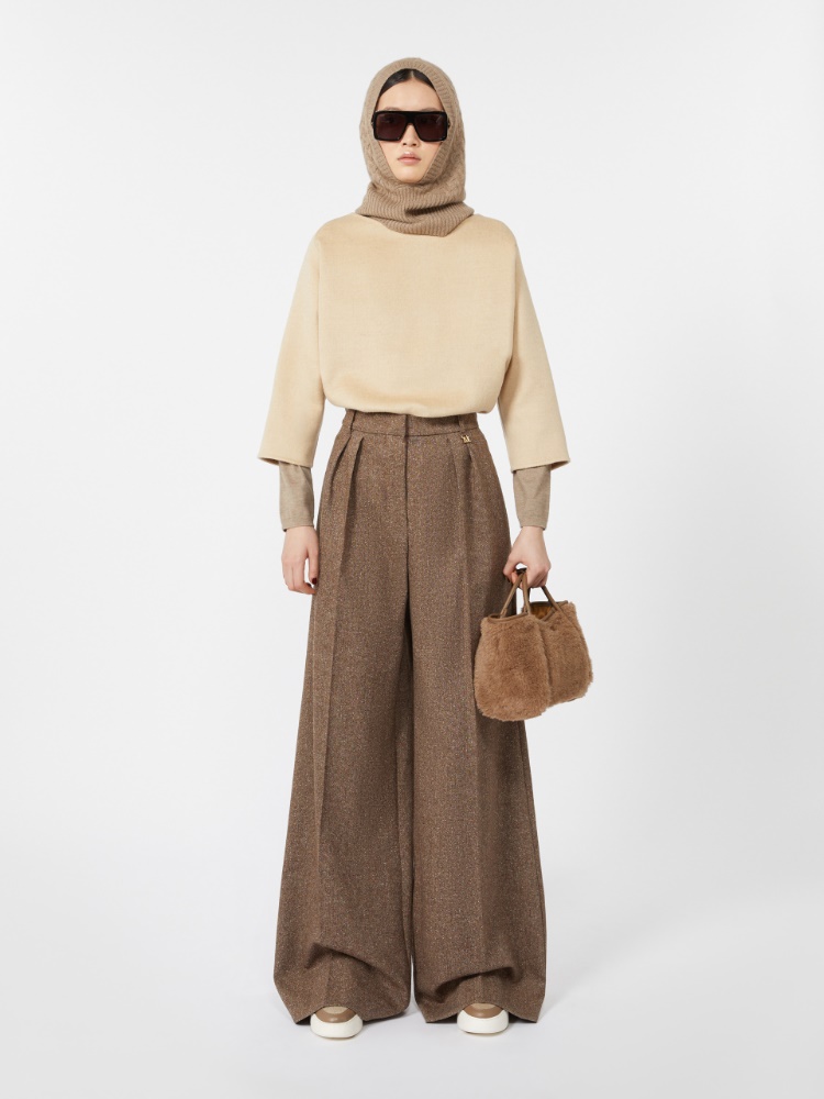 Bolso Marine extrapequeño de tejido Teddy de alpaca y cachemira - BRONCE - Max Mara - 2