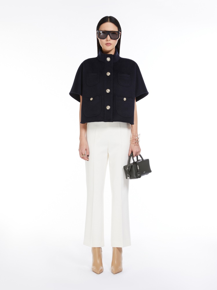 Max Mara 小さな天然皮革のボウラーバッグ Small natural leather bowler bag, black |