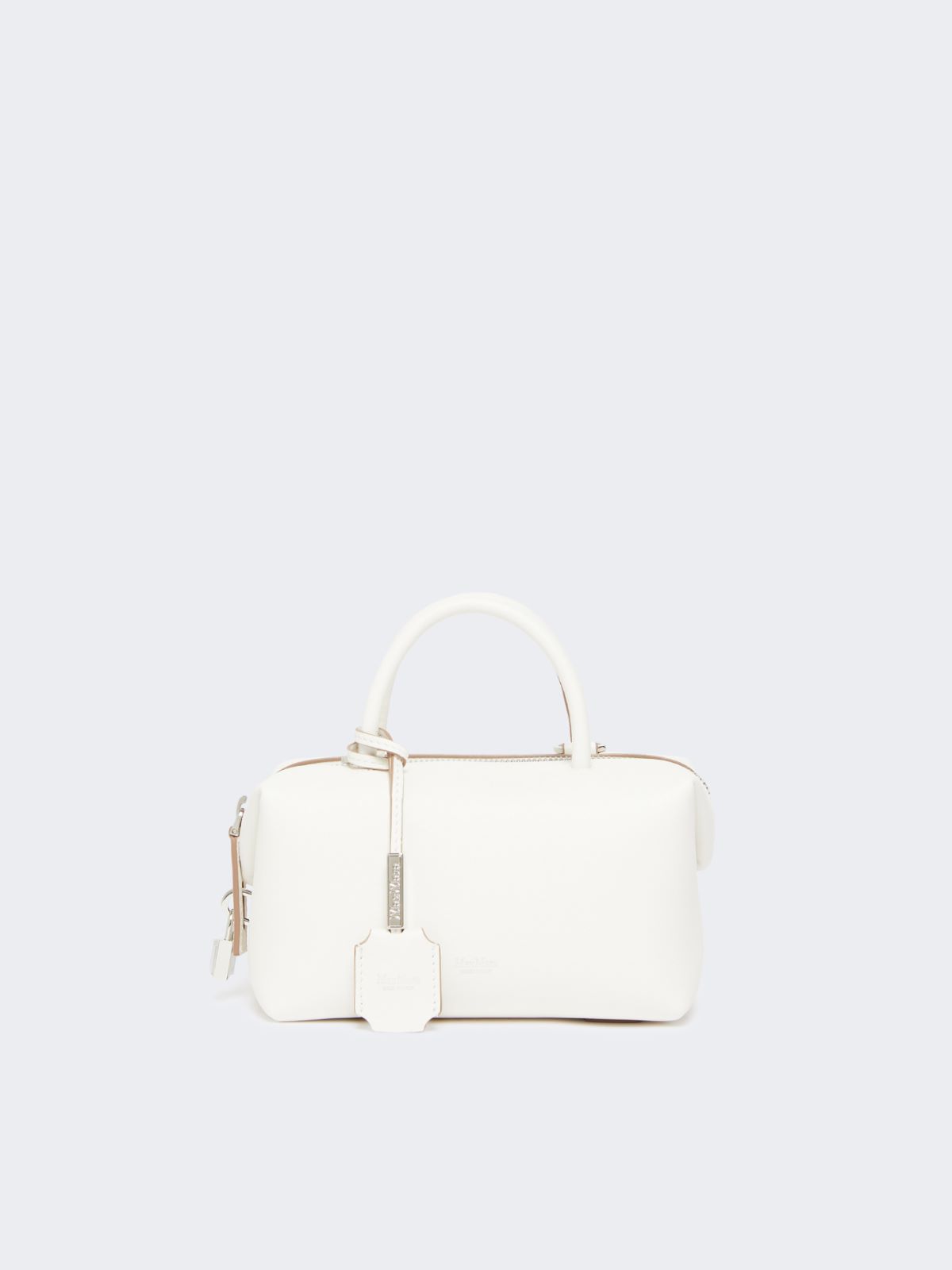 Small natural leather bowler bag - WHITE - Max Mara - 12