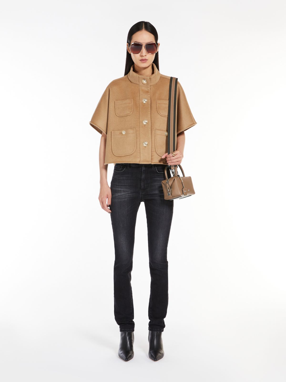 Small natural leather bowler bag - MUD - Max Mara