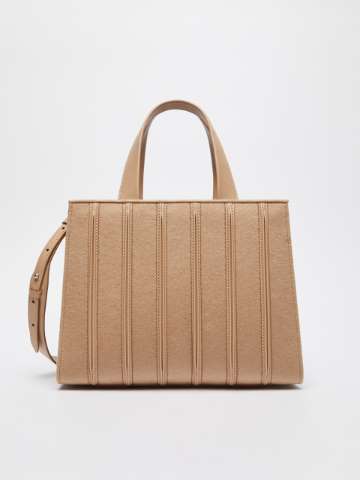 MAX MARA Whitney Bag 3 レザー マイクロ トートバッグ Max Mara Whitney Bag 3 - Micro, beige | 