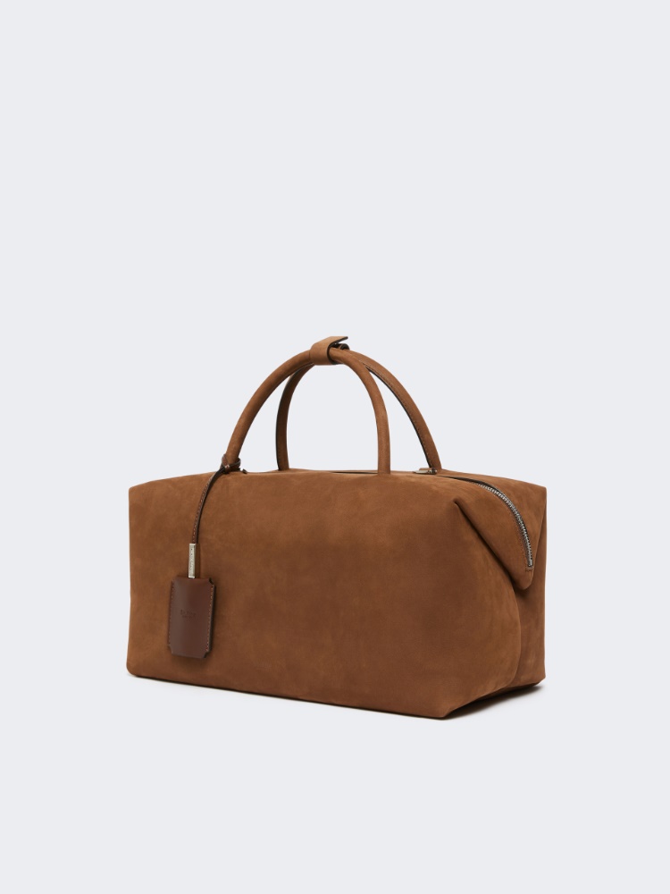 ボストンバッグ Max Mara HOLDALLLSUEDE - Large nubuck leather satchel 4516155106002-b-