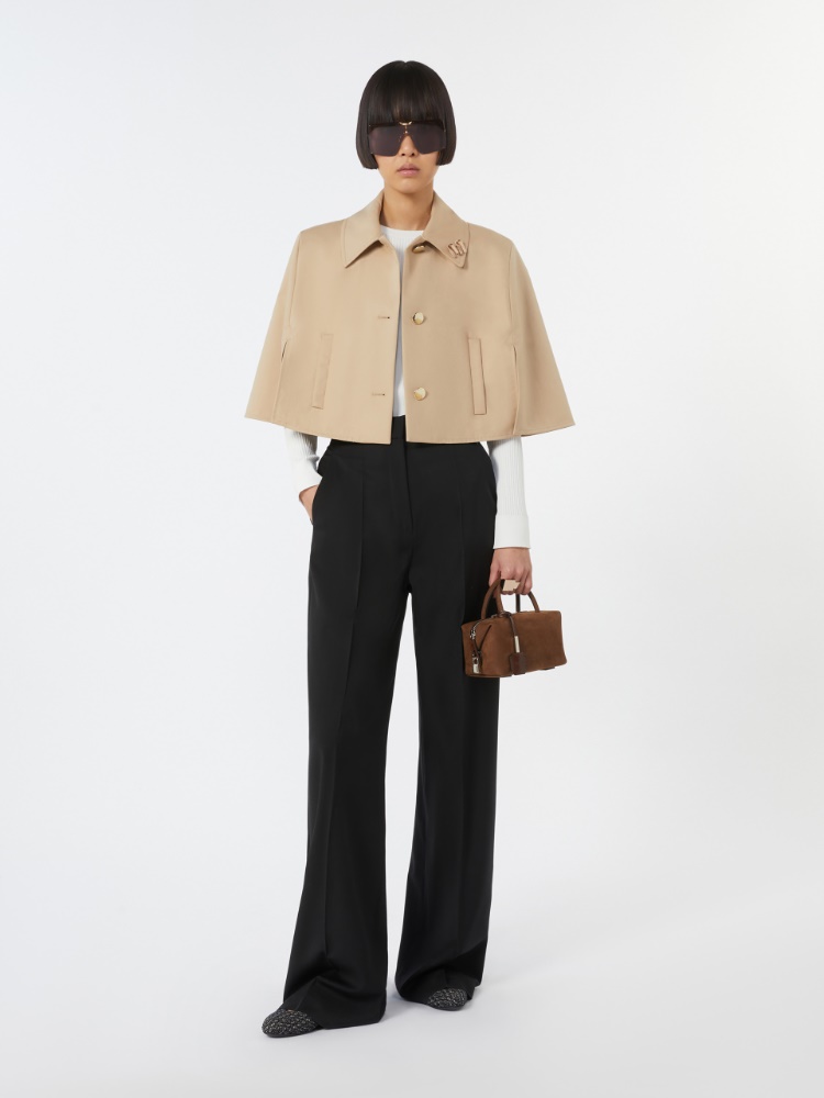 Sac Boston petit format en cuir nubuck - BRUN FONCE - Max Mara - 2