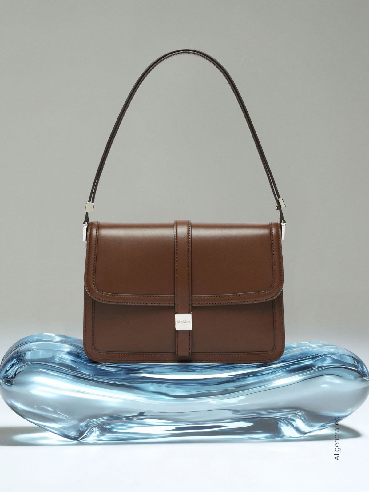 Borsa a mano in pelle naturale - CACAO - Max Mara