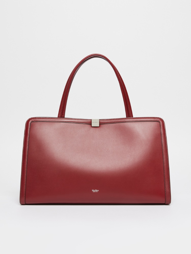 Leather tote bag - BORDEAUX - Max Mara