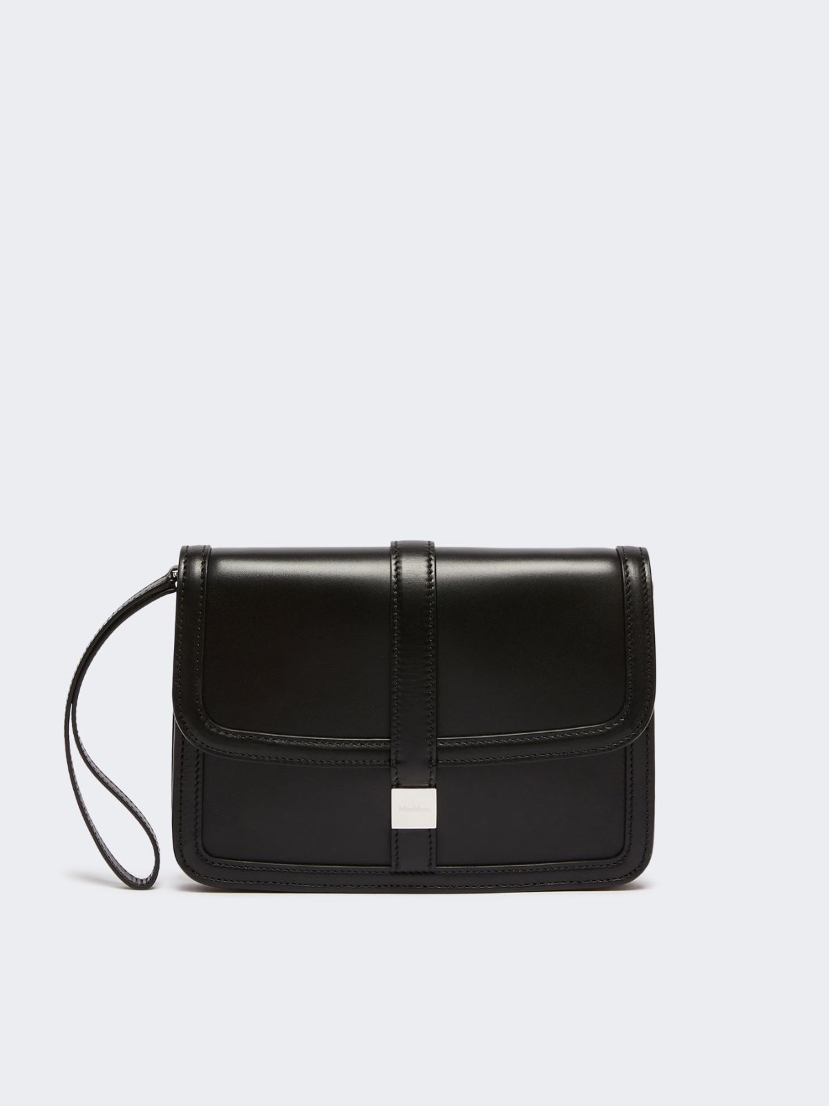 Smooth leather clutch - BLACK - Max Mara - 8