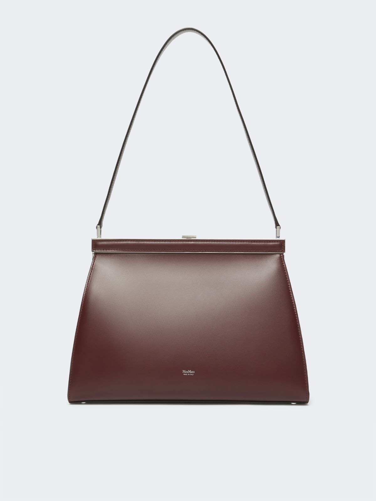Low-sheen leather handbag - BORDEAUX - Max Mara - 12