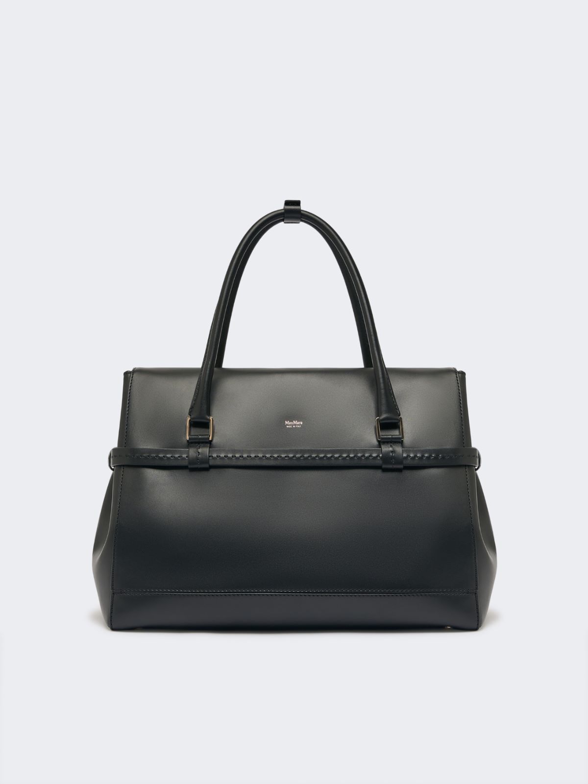 Natural leather handbag - BLACK - Max Mara - 3