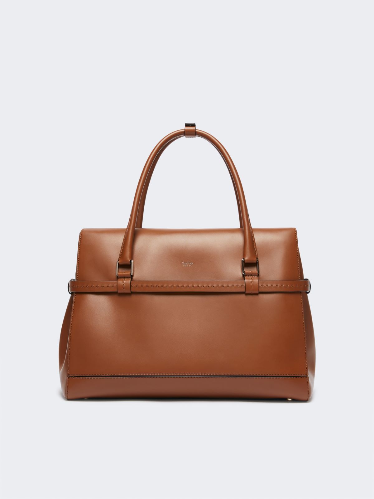 Natural leather handbag - AMBER BROWN - Max Mara - 3